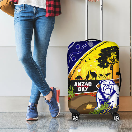 Bulldogs ANZAC Day Luggage Cover Rosemary Starring Night Style