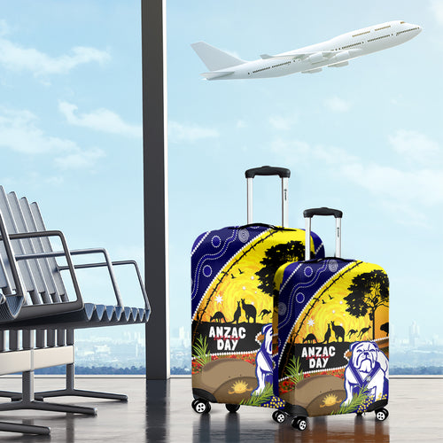 Bulldogs ANZAC Day Luggage Cover Rosemary Starring Night Style