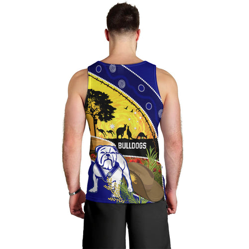Bulldogs ANZAC Day Men Tank Top Rosemary Starring Night Style