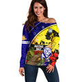 Bulldogs ANZAC Day Off Shoulder Sweater Rosemary Starring Night Style