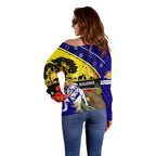 Bulldogs ANZAC Day Off Shoulder Sweater Rosemary Starring Night Style