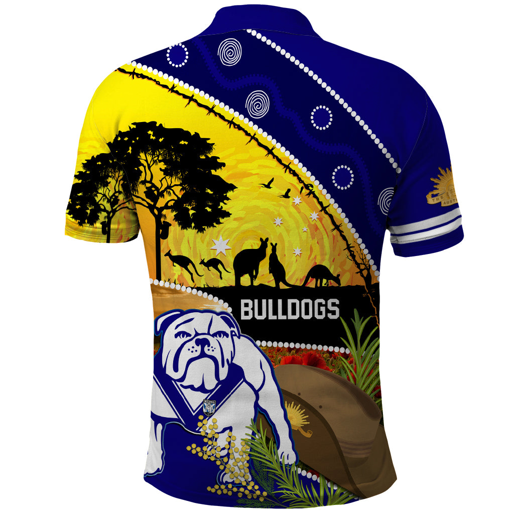 Bulldogs ANZAC Day Polo Shirt Rosemary Starring Night Style