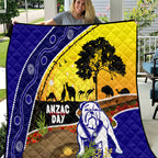 Bulldogs ANZAC Day Quilt Rosemary Starring Night Style