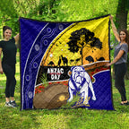 Bulldogs ANZAC Day Quilt Rosemary Starring Night Style
