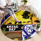 Bulldogs ANZAC Day Round Carpet Rosemary Starring Night Style