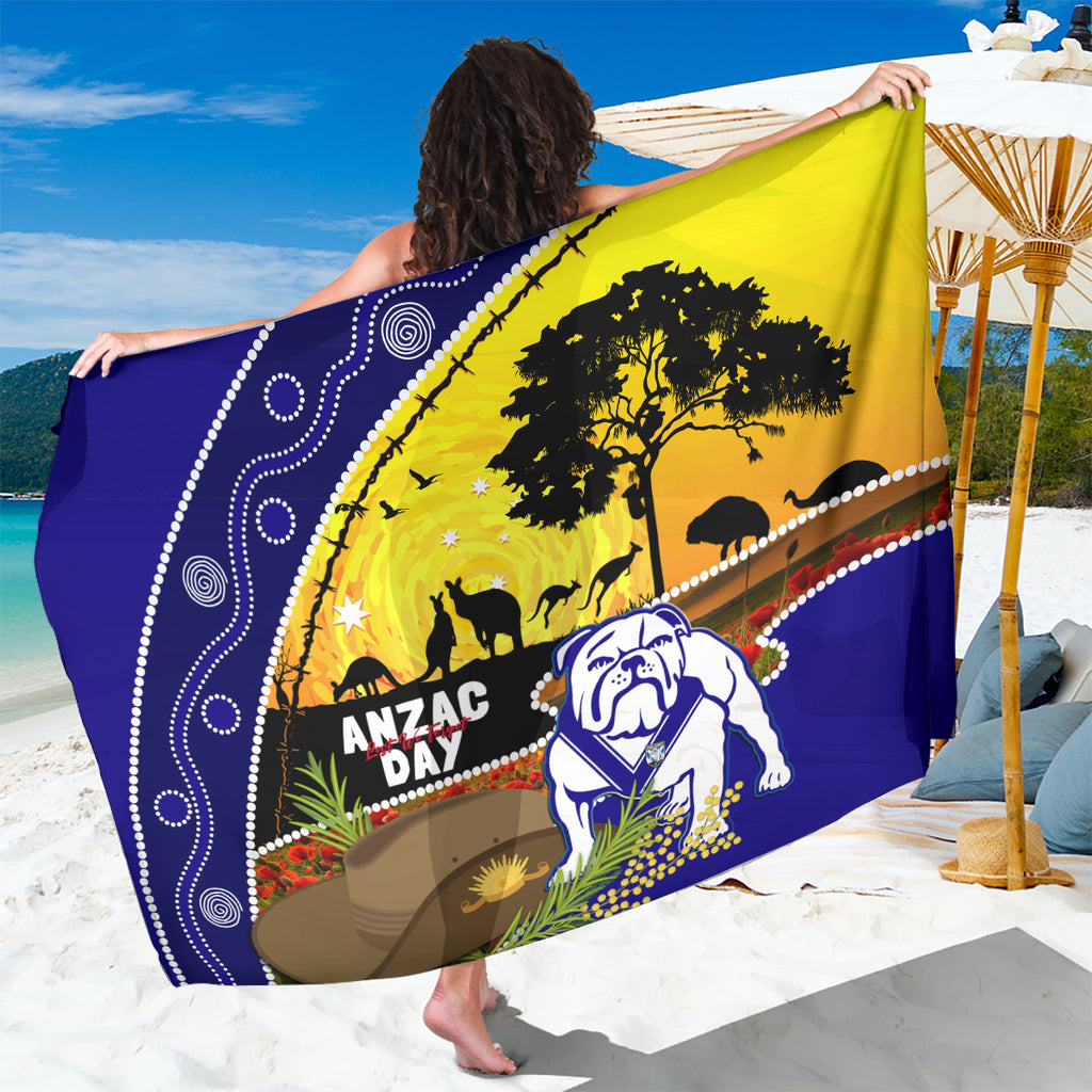 Bulldogs ANZAC Day Sarong Rosemary Starring Night Style