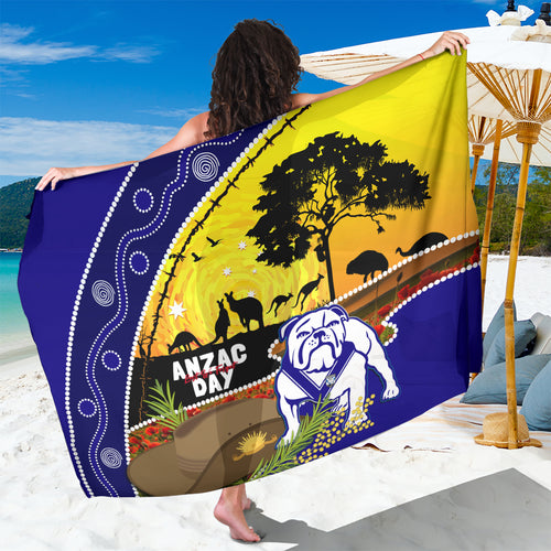 Bulldogs ANZAC Day Sarong Rosemary Starring Night Style