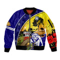 Bulldogs ANZAC Day Sleeve Zip Bomber Jacket Rosemary Starring Night Style