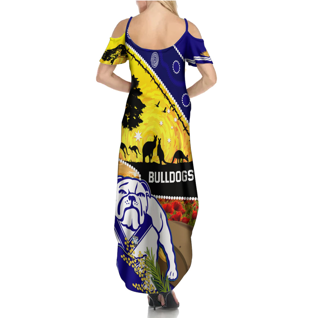 Bulldogs ANZAC Day Summer Maxi Dress Rosemary Starring Night Style