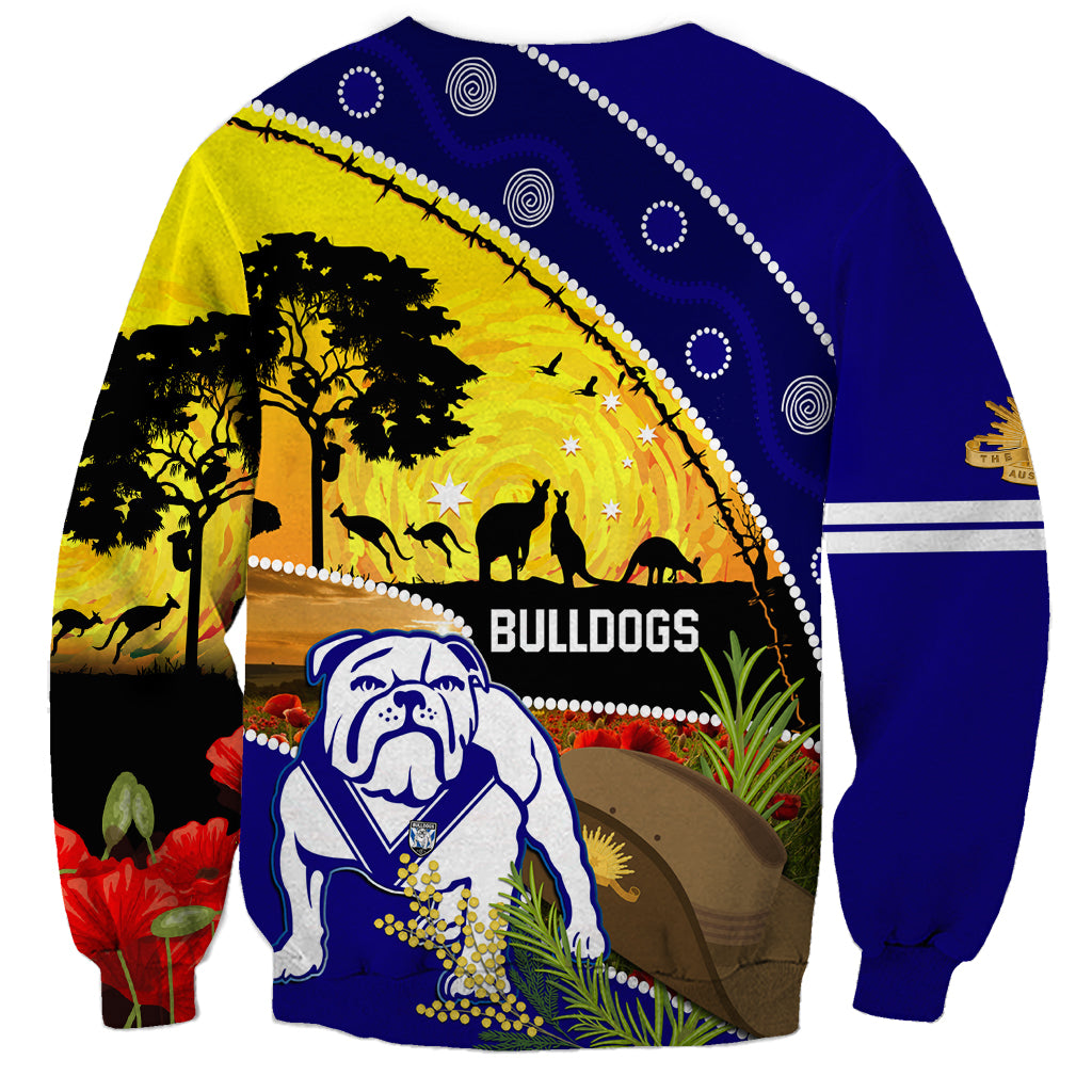Bulldogs ANZAC Day Sweatshirt Rosemary Starring Night Style