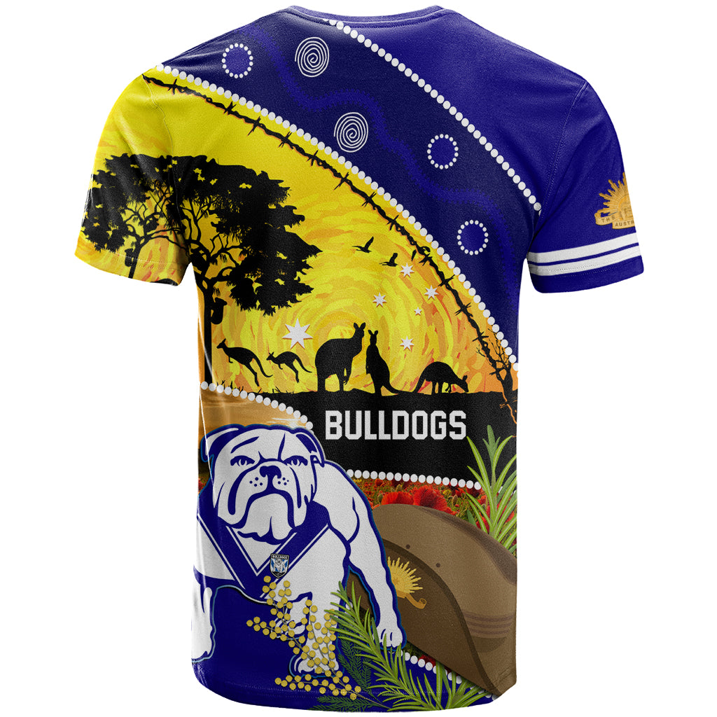 Bulldogs ANZAC Day T Shirt Rosemary Starring Night Style