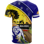 Bulldogs ANZAC Day T Shirt Rosemary Starring Night Style