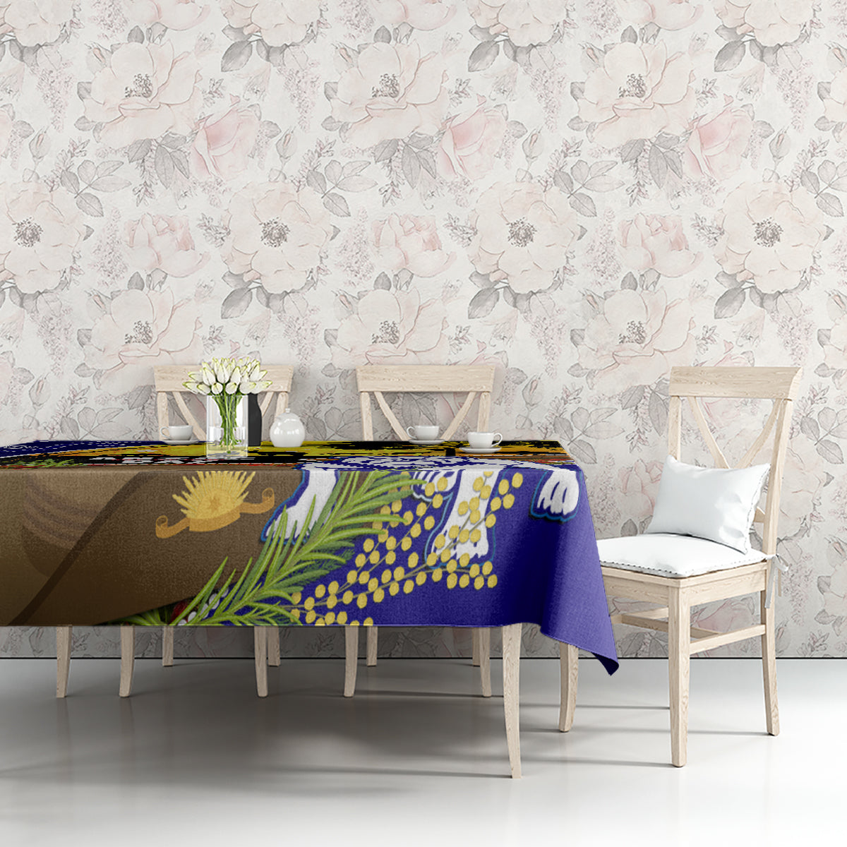 Bulldogs ANZAC Day Tablecloth Rosemary Starring Night Style