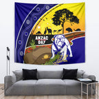 Bulldogs ANZAC Day Tapestry Rosemary Starring Night Style