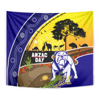 Bulldogs ANZAC Day Tapestry Rosemary Starring Night Style