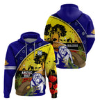 Bulldogs ANZAC Day Zip Hoodie Rosemary Starring Night Style