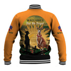 Australia Wallabies Rugby ANZAC Day Baseball Jacket 2024 Lest We Forget