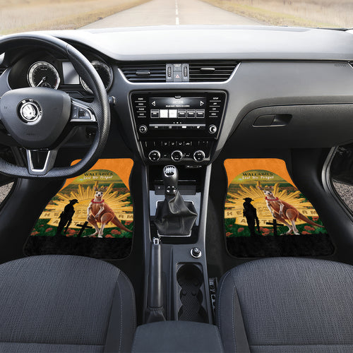 Australia Wallabies Rugby ANZAC Day Car Mats 2024 Lest We Forget