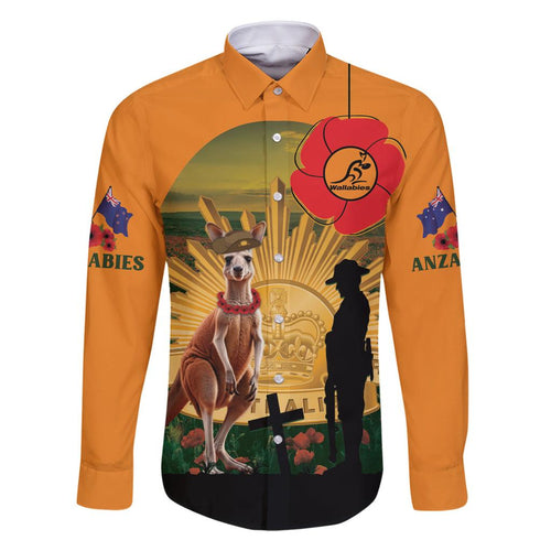 Australia Wallabies Rugby ANZAC Day Family Matching Long Sleeve Bodycon Dress and Hawaiian Shirt 2024 Lest We Forget