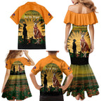Australia Wallabies Rugby ANZAC Day Family Matching Mermaid Dress and Hawaiian Shirt 2024 Lest We Forget