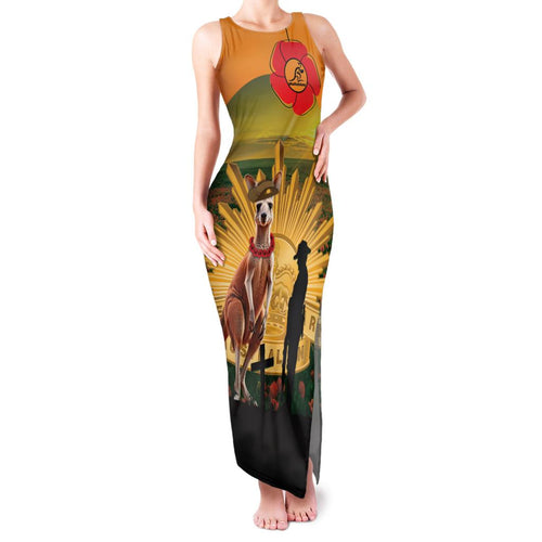 Australia Wallabies Rugby ANZAC Day Family Matching Tank Maxi Dress and Hawaiian Shirt 2024 Lest We Forget