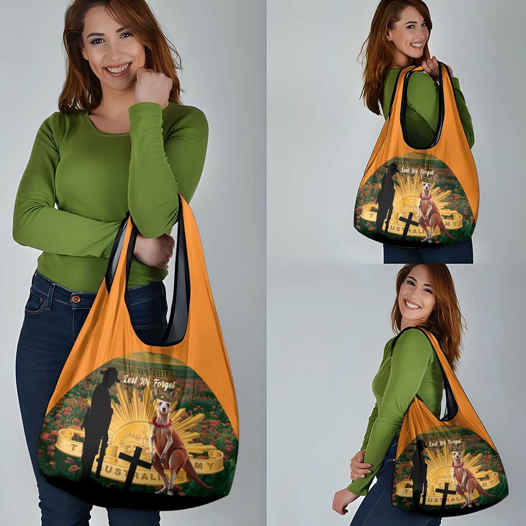 Australia Wallabies Rugby ANZAC Day Grocery Bag 2024 Lest We Forget