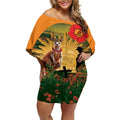 Australia Wallabies Rugby ANZAC Day Off Shoulder Short Dress 2024 Lest We Forget