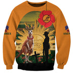 Australia Wallabies Rugby ANZAC Day Sweatshirt 2024 Lest We Forget