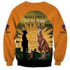 Australia Wallabies Rugby ANZAC Day Sweatshirt 2024 Lest We Forget