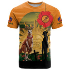 Australia Wallabies Rugby ANZAC Day T Shirt 2024 Lest We Forget