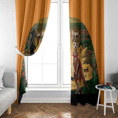 Australia Wallabies Rugby ANZAC Day Window Curtain 2024 Lest We Forget