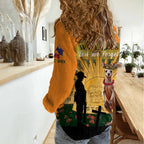 Australia Wallabies Rugby ANZAC Day Women Casual Shirt 2024 Lest We Forget