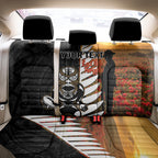 Custom New Zealand Silver Fern Rugby ANZAC Day Back Car Seat Cover 2024 All Black Tiki Mascot