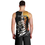 Custom New Zealand Silver Fern Rugby ANZAC Day Men Tank Top 2024 All Black Tiki Mascot