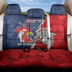 Personalised Dolphins And Roosters Rugby Back Car Seat Cover NRL Sporty Style