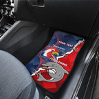 Personalised Dolphins And Roosters Rugby Car Mats NRL Sporty Style