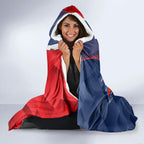 Personalised Dolphins And Roosters Rugby Hooded Blanket NRL Sporty Style