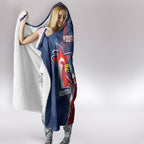 Personalised Dolphins And Roosters Rugby Hooded Blanket NRL Sporty Style