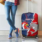 Personalised Dolphins And Roosters Rugby Luggage Cover NRL Sporty Style