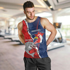 Personalised Dolphins And Roosters Rugby Men Tank Top NRL Sporty Style