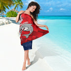 Personalised Dolphins And Roosters Rugby Sarong NRL Sporty Style