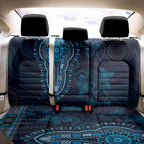 Blue African Dashiki With Australia Aboriginal Art Back Car Seat Cover