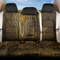 Gold African Dashiki With Australia Aboriginal Art Back Car Seat Cover