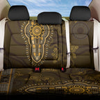 Gold African Dashiki With Australia Aboriginal Art Back Car Seat Cover