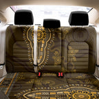 Gold African Dashiki With Australia Aboriginal Art Back Car Seat Cover