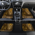 Gold African Dashiki With Australia Aboriginal Art Car Mats
