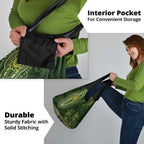 Lime Green African Dashiki With Australia Aboriginal Art Grocery Bag