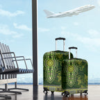 Lime Green African Dashiki With Australia Aboriginal Art Luggage Cover
