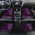 Purple African Dashiki With Australia Aboriginal Art Car Mats