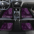 Purple African Dashiki With Australia Aboriginal Art Car Mats